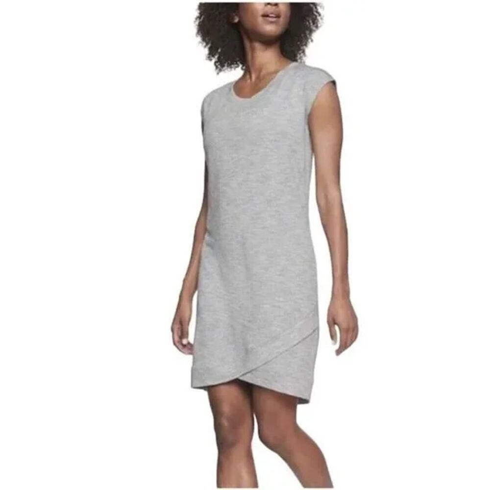Athleta Womens Mini Sweater Dress S Sporty Stretch Activewear Tulip Hem Comfort